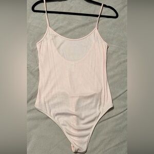 NWOT American Apparel Light Pink Ribbed Bodysuit